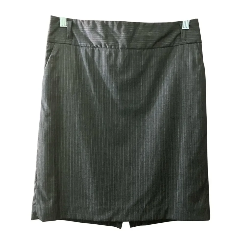 Banana Republic pin stripe fitted career wear mini skirt
